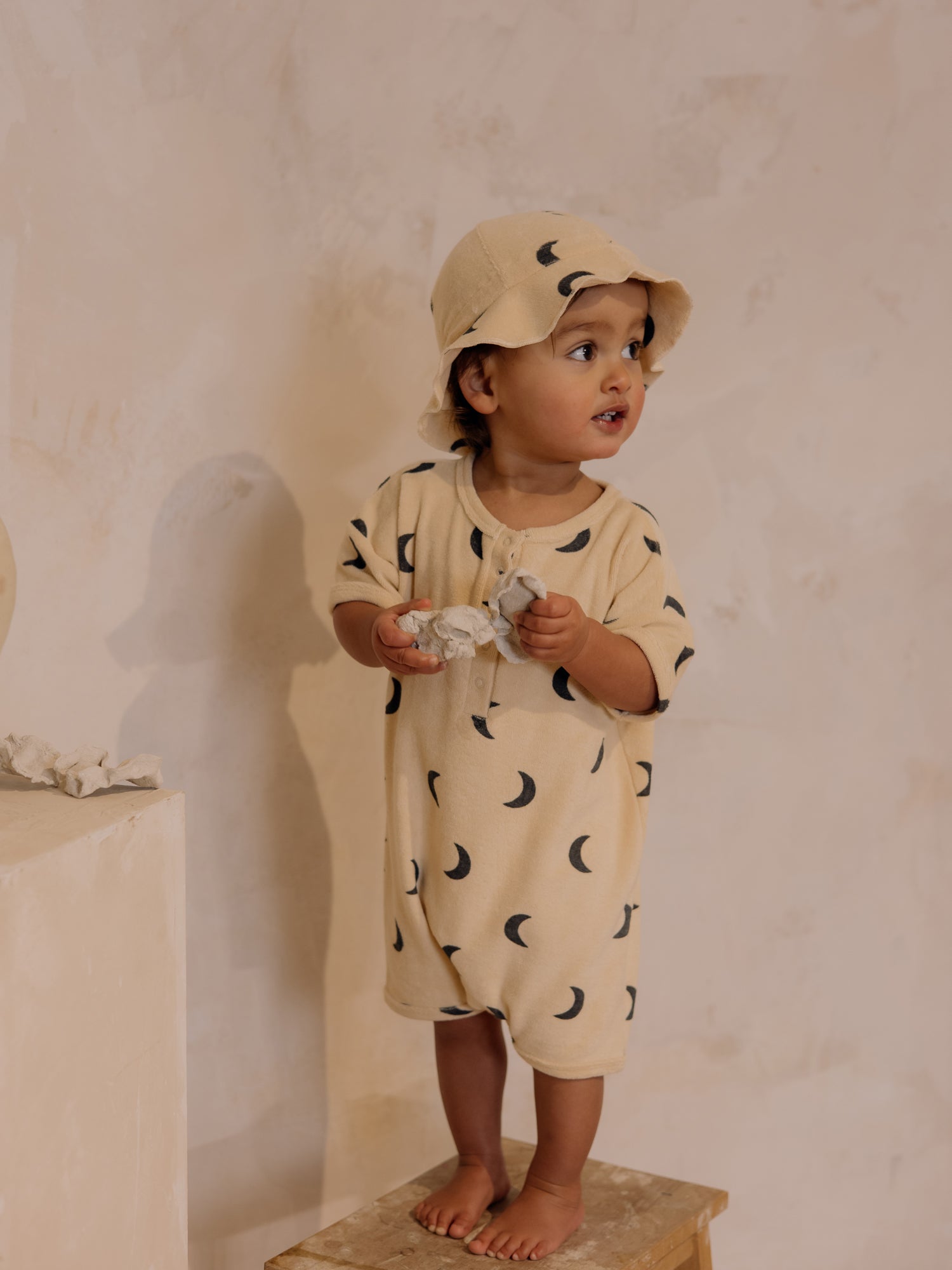Pebble Midnight Terry Sun Hat ~ Organic Zoo