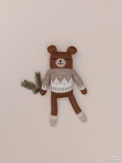 Teddy Soft Toy - Jacquard Sweater 