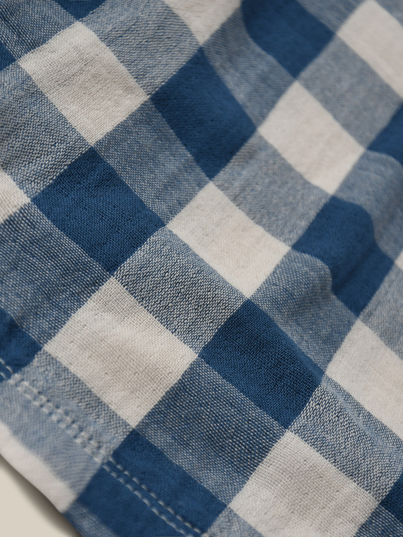 Pottery Blue Gingham Fisherman Pants | Organic Zoo