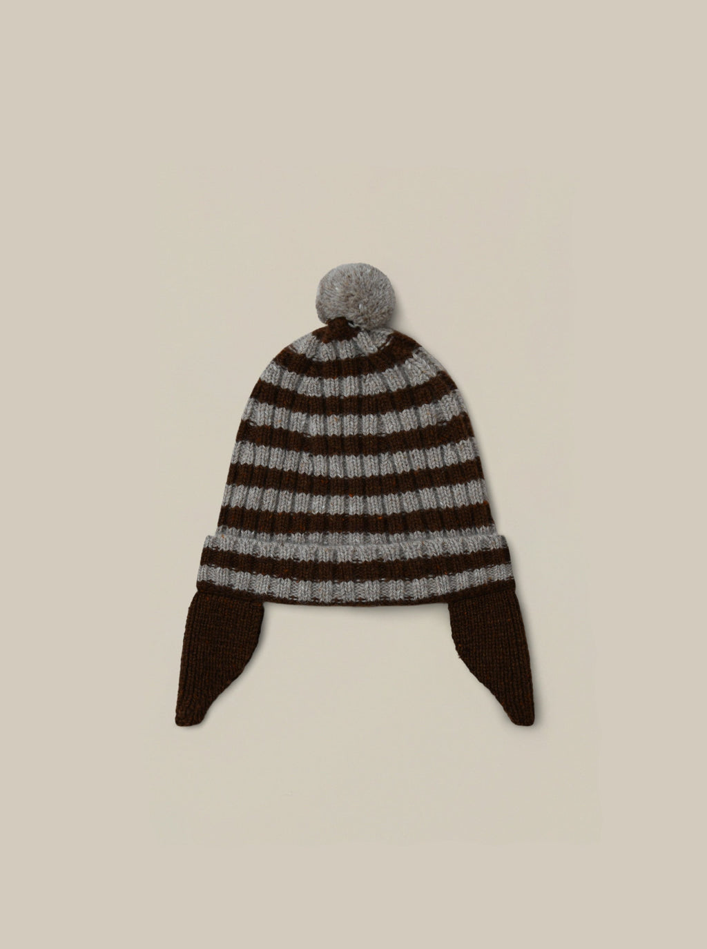 Stripes Pom Pom Wool Hat | Organic Zoo