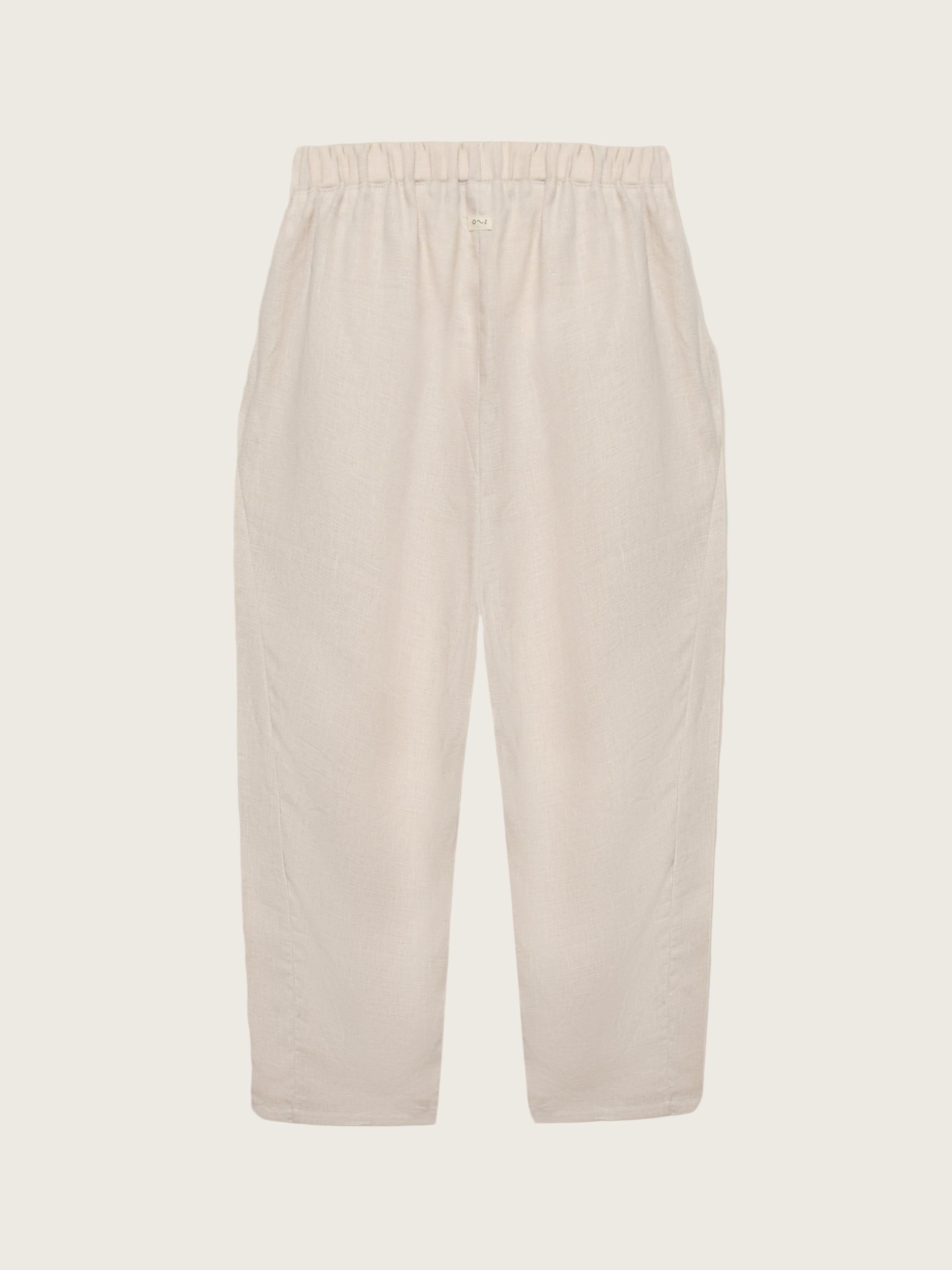 Women's Ceramic White Linen Pants