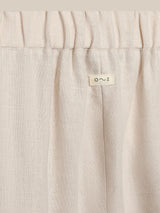 Women's Ceramic White Linen Pants