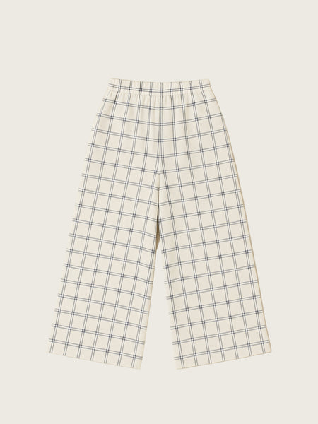Navy-window-check-wide-leg-