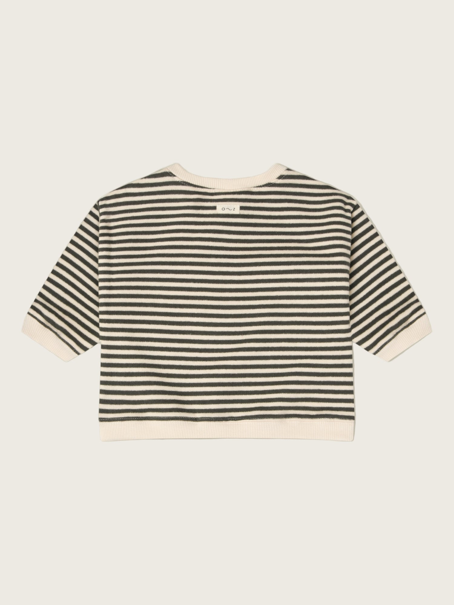 Charcoal Stripes Organic Cotton Sweatshirt | Organic Zoo
