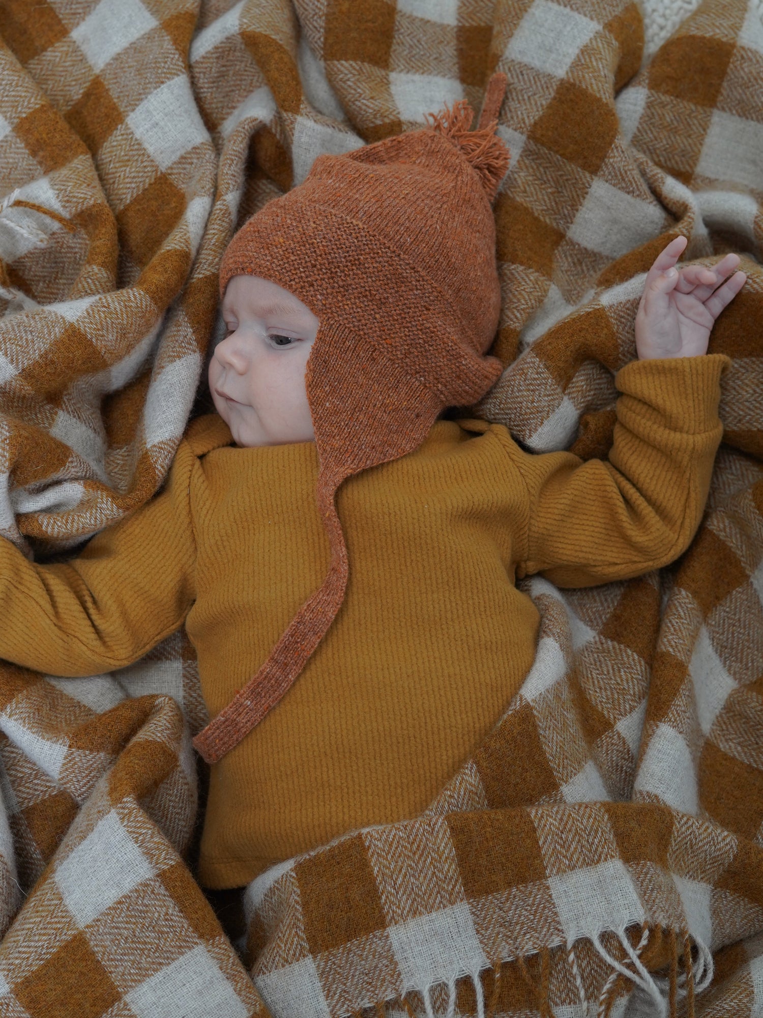 Chestnut Gingham Bloomers With Braces | Organic Zoo