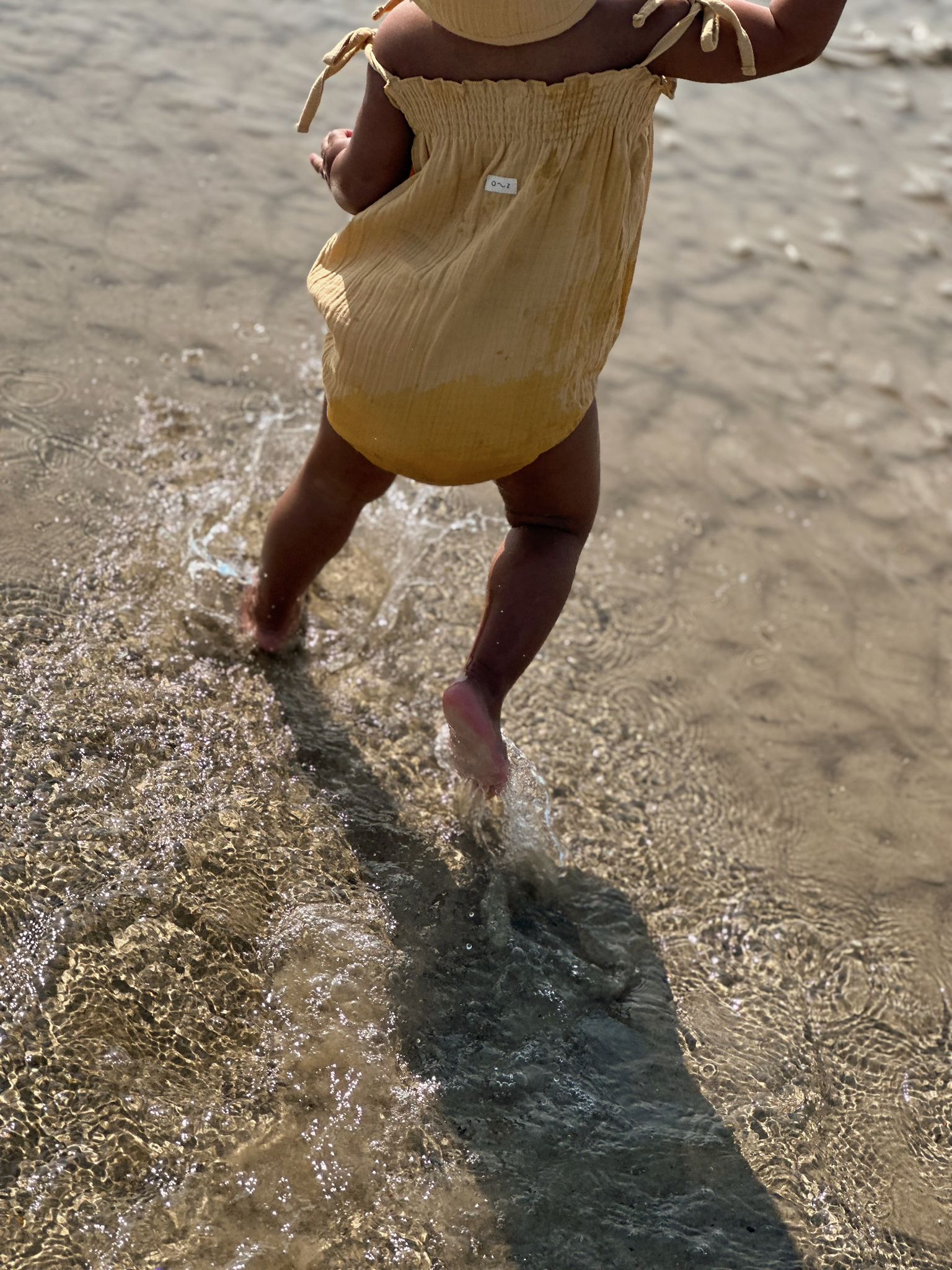 Honey Spaghetti Bodysuit ~ Organic Zoo