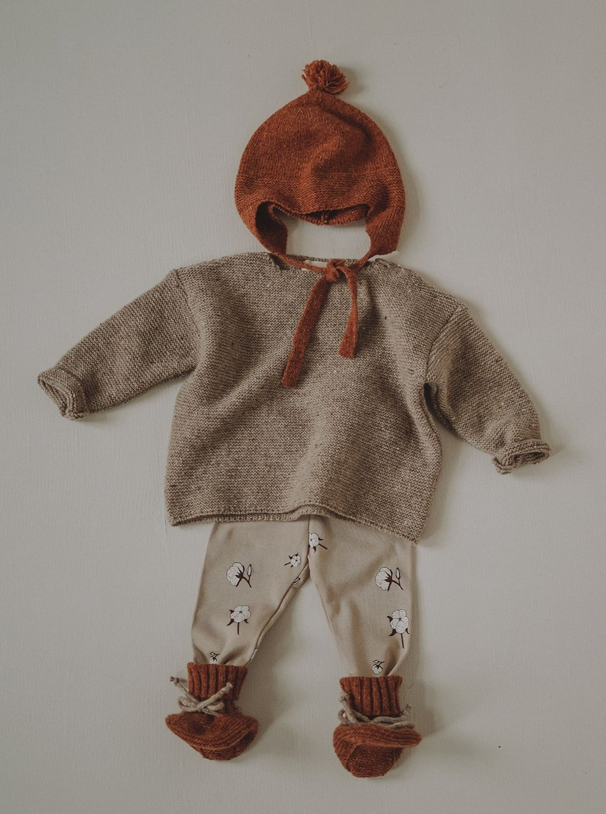 Oatmeal Shoulder Button Wool Jumper
