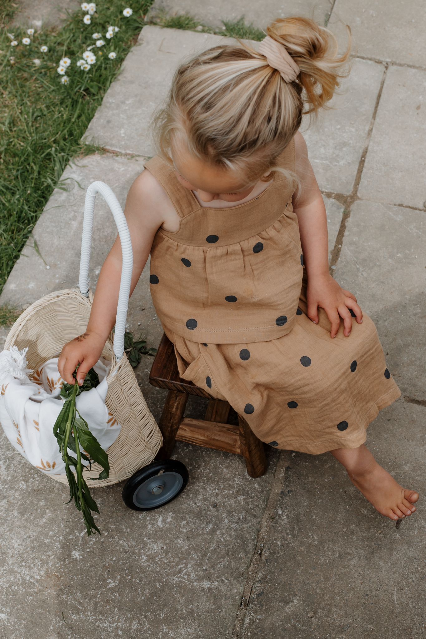 Gold Dots Tutti Skirt ~ Organic Zoo