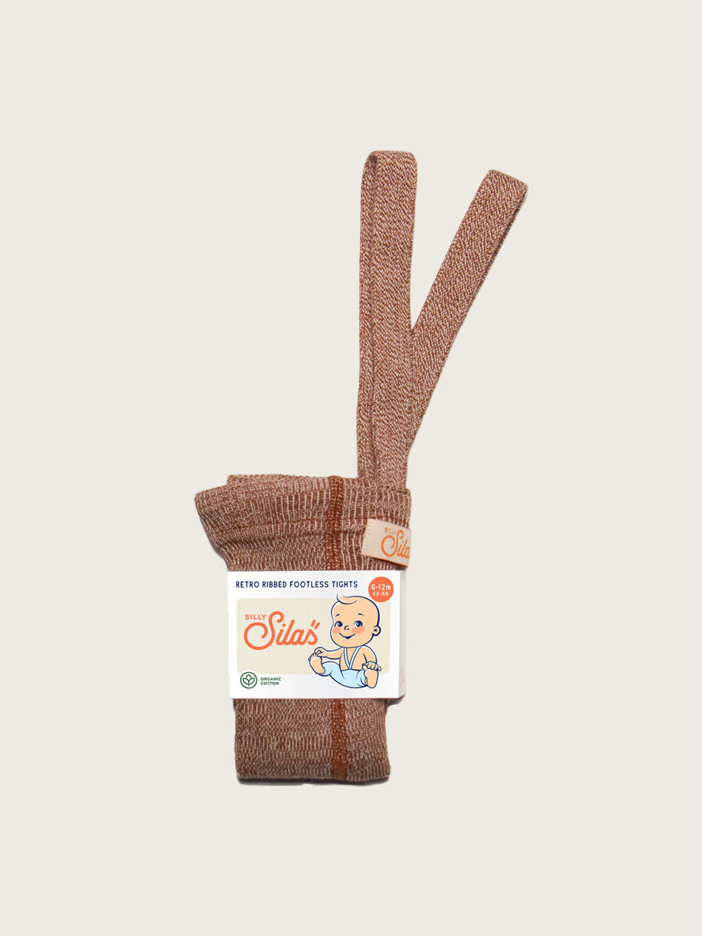 Caramel Footless Tights with Braces ~ Organic Zoo