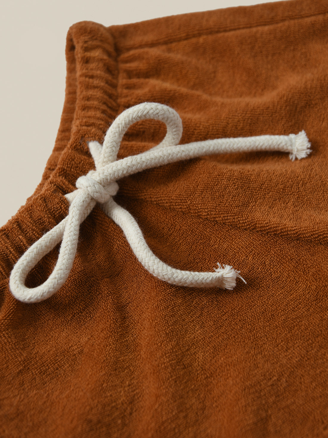 Terracotta Terry Rope Shorts | Organic Zoo