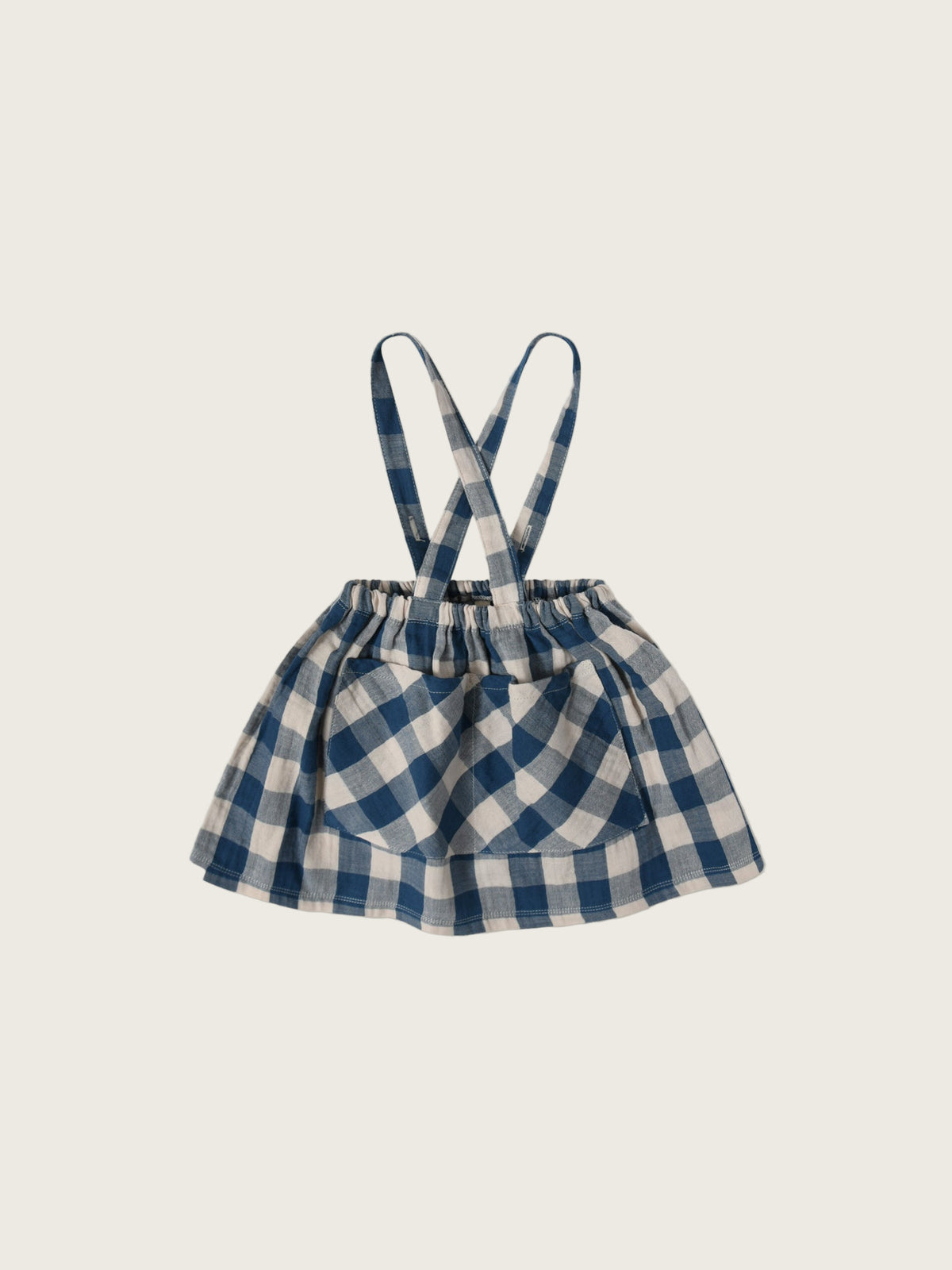 Pottery Gingham Maker Crossback Skirt