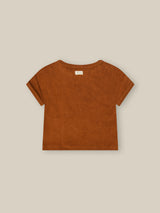 Terracotta Terry Boxy T-shirt
