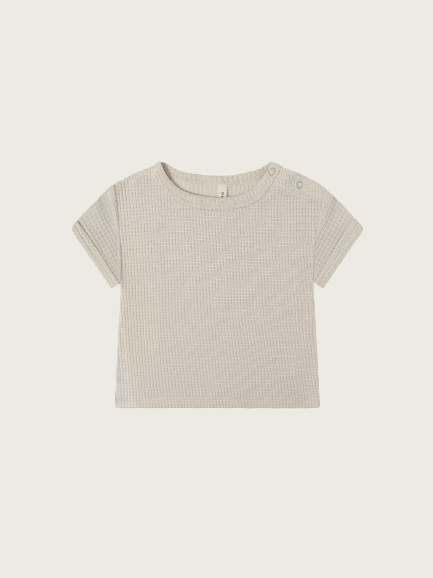 Ceramic White Waffle Boxy T-shirt