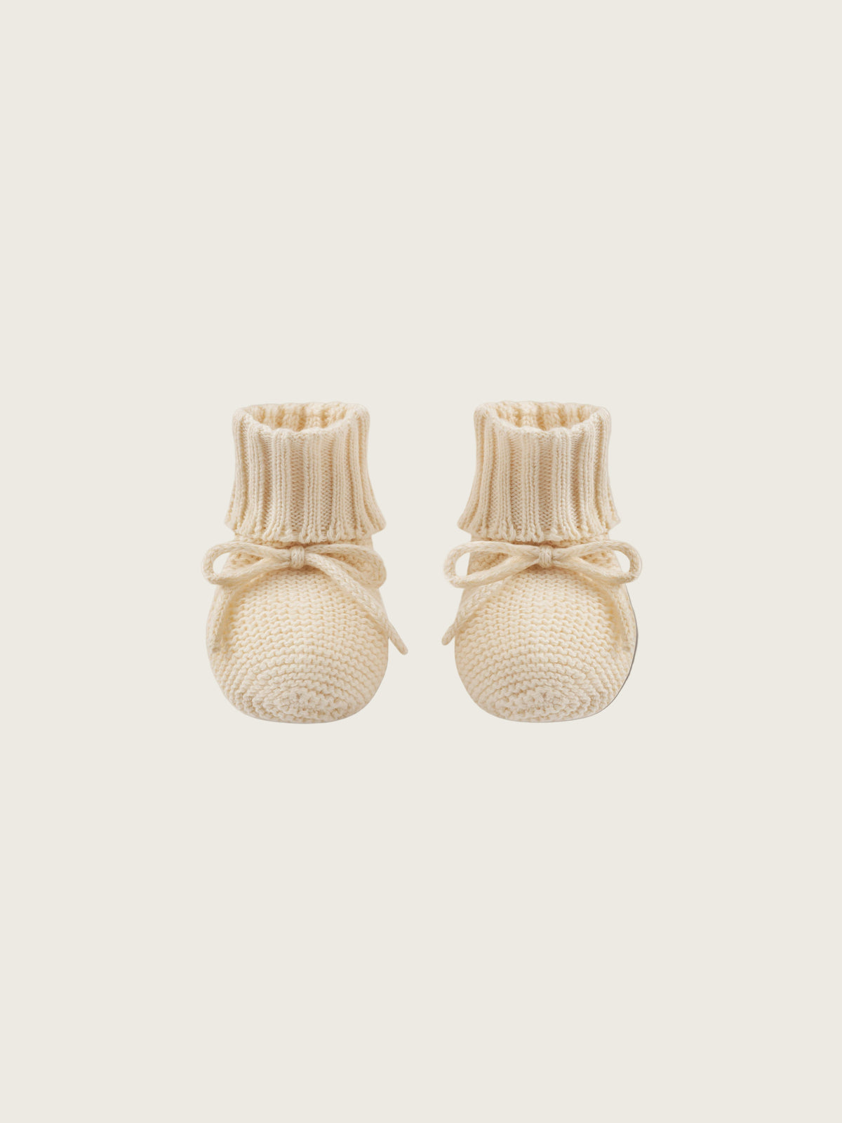 Undyed Cotton Knitted Booties