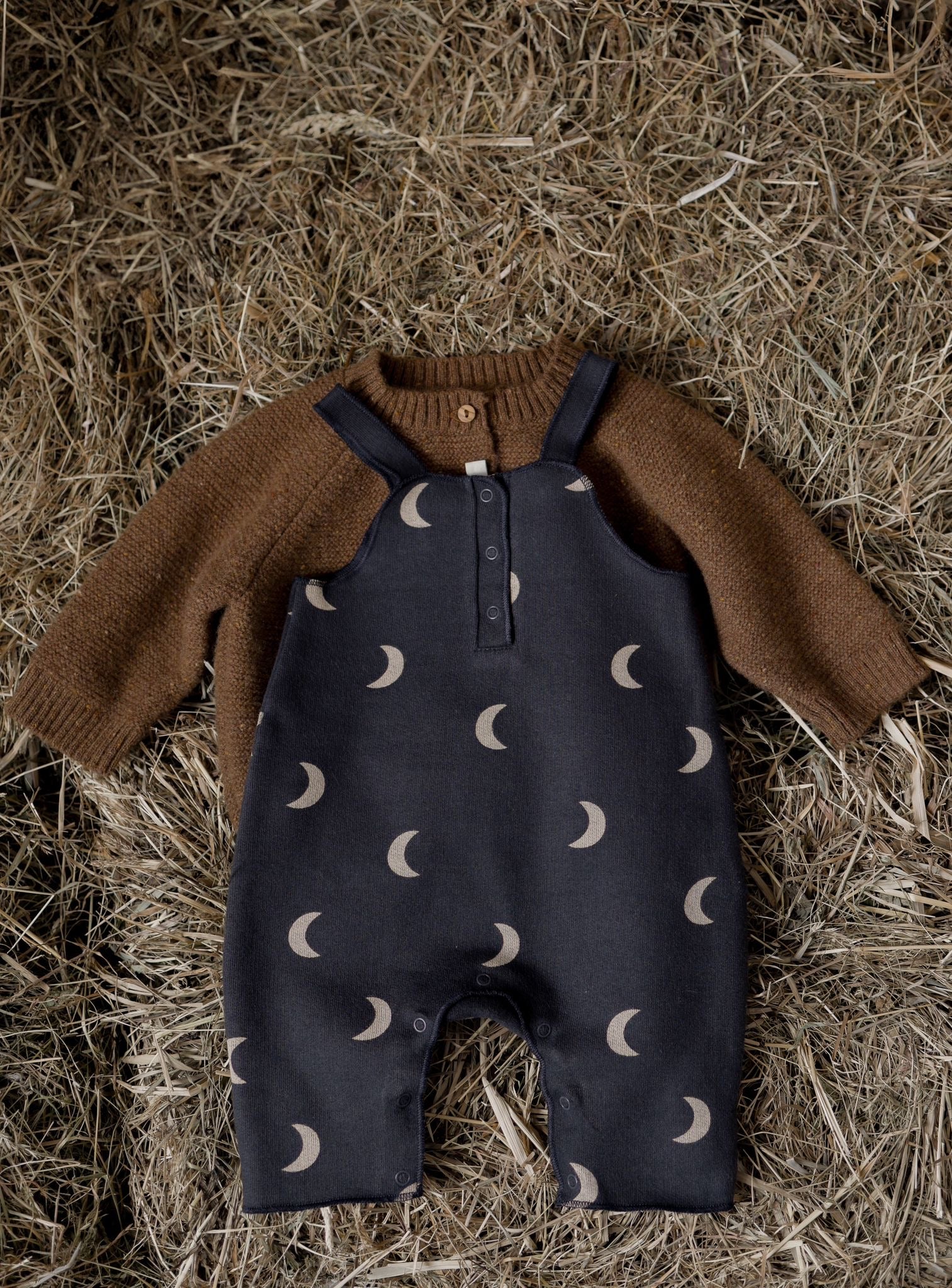 Charcoal Midnight Salopette | Organic Zoo