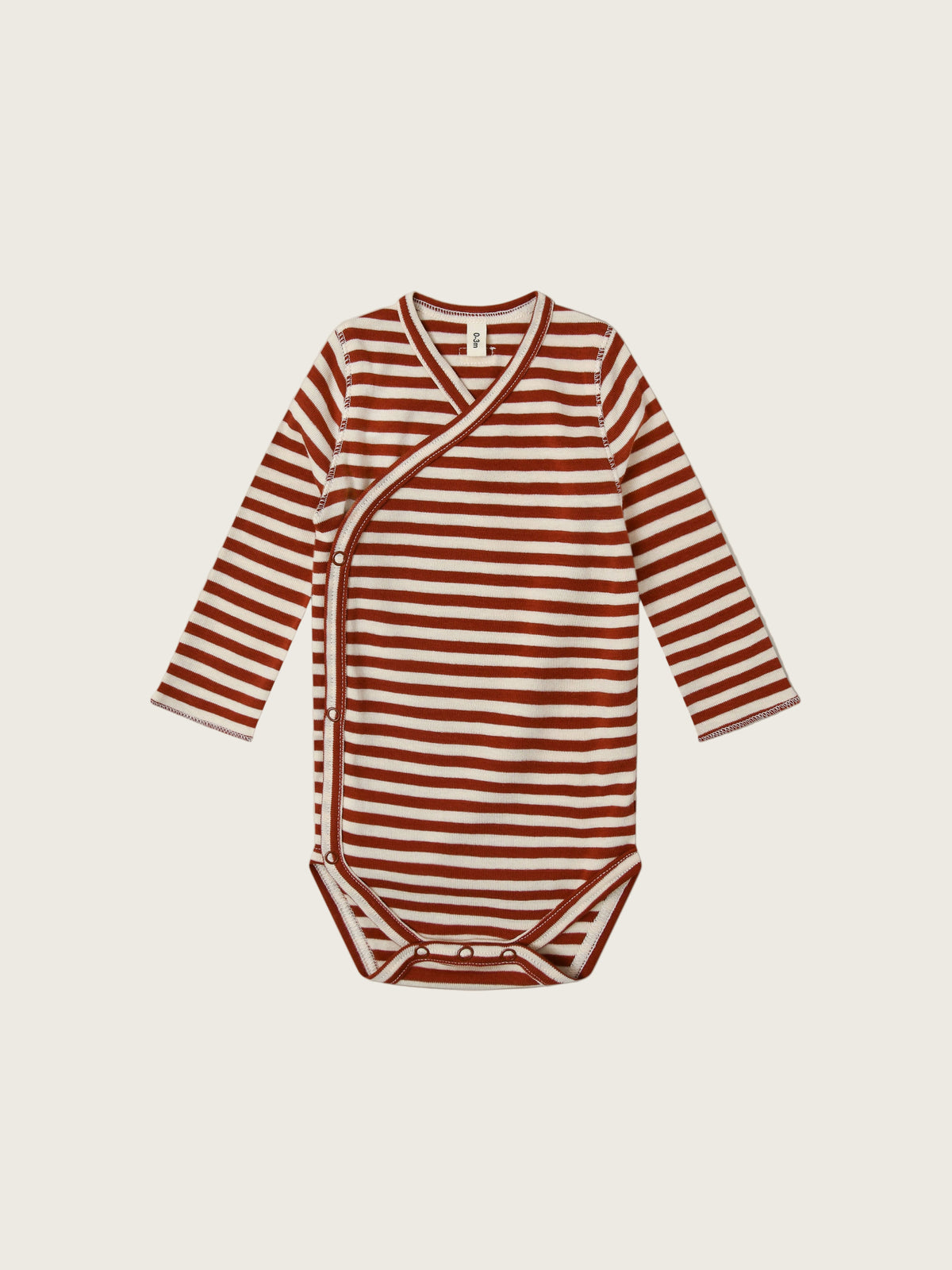Paprika Stripes Wrap Bodysuit