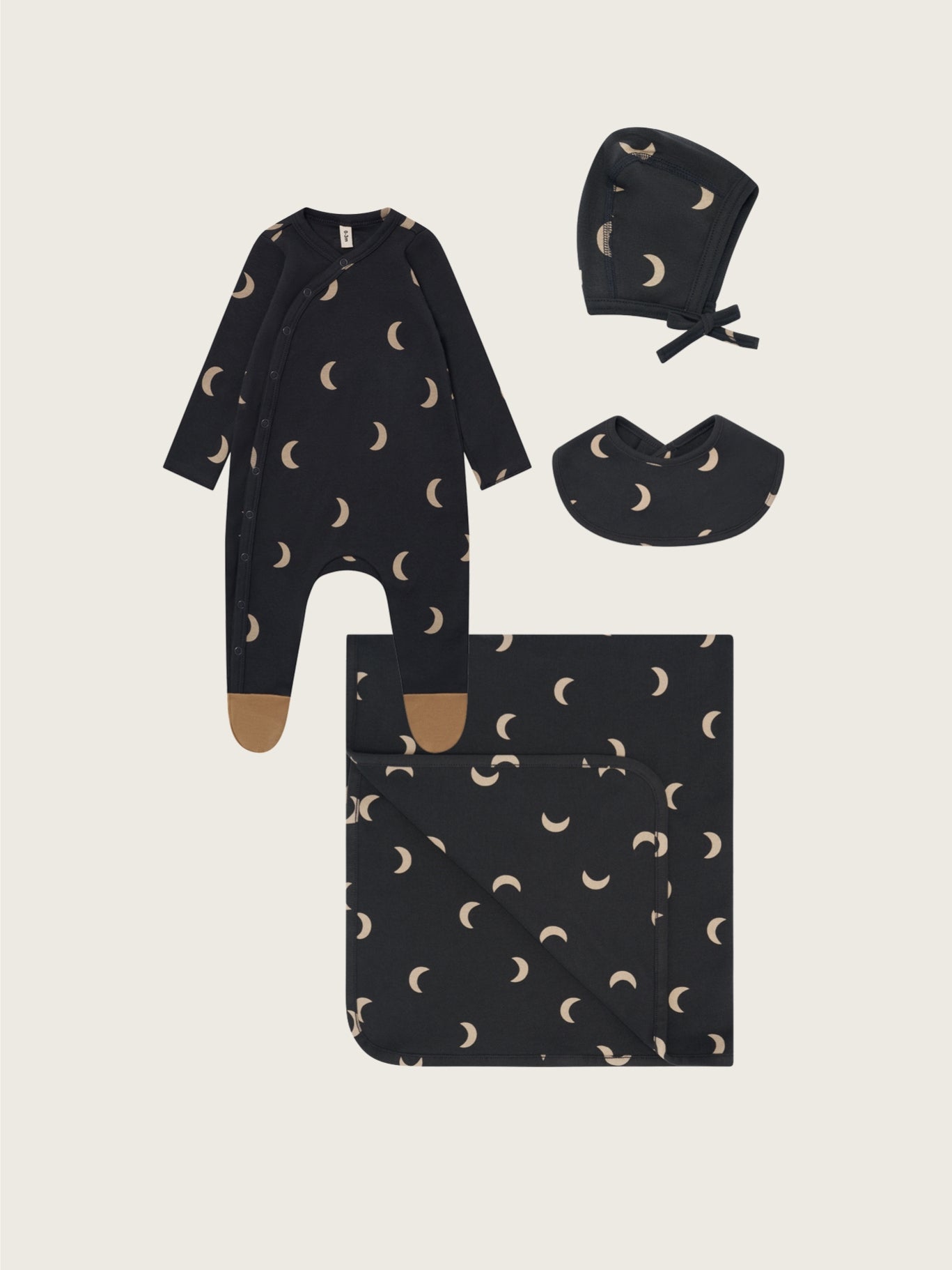 Charcoal Midnight Baby Four Piece Set