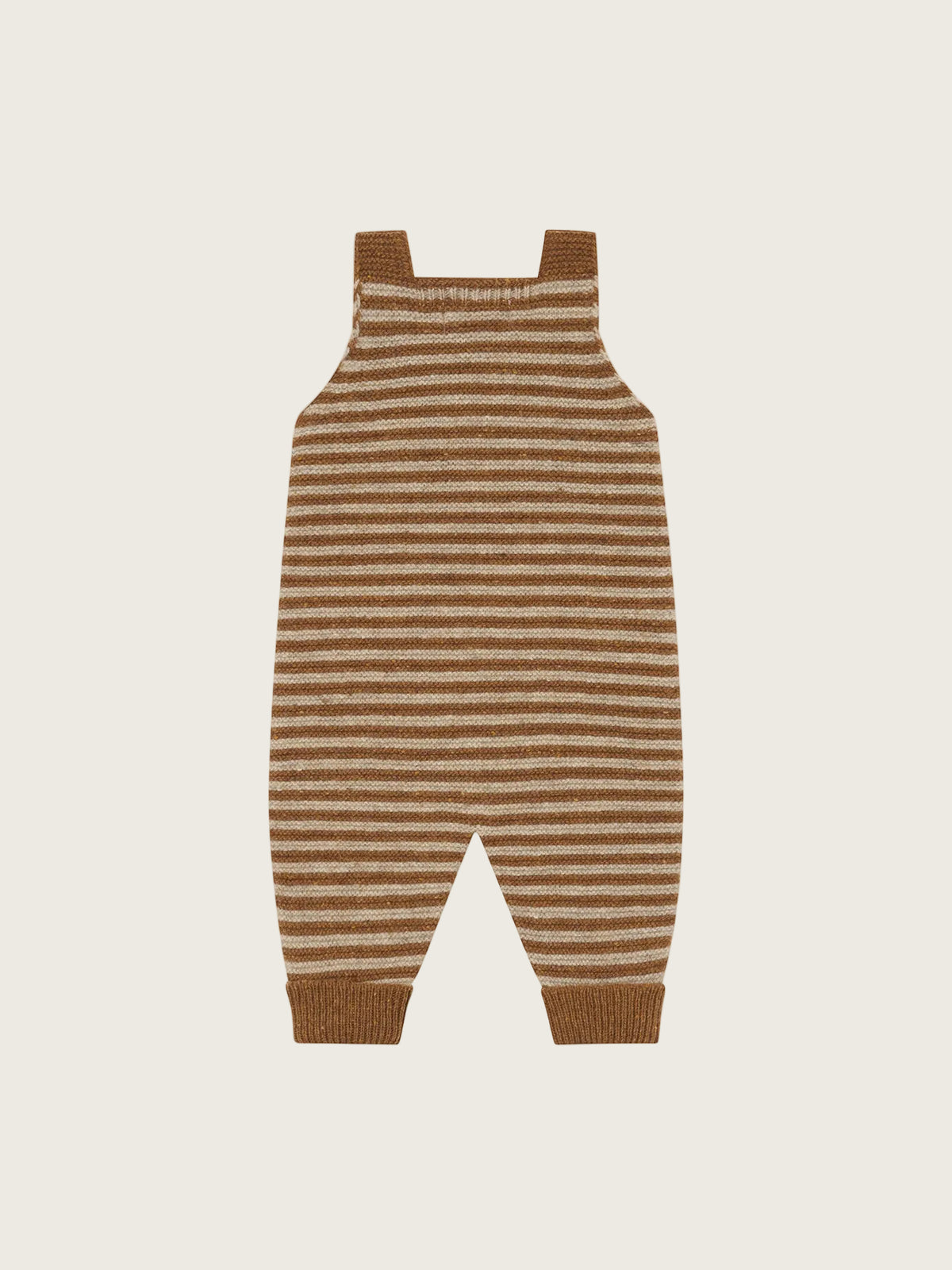 Chestnut Stripes Wool Salopettes