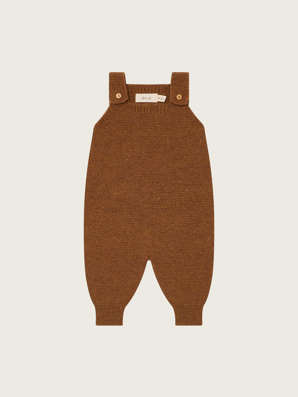 Chestnut Wool Salopette