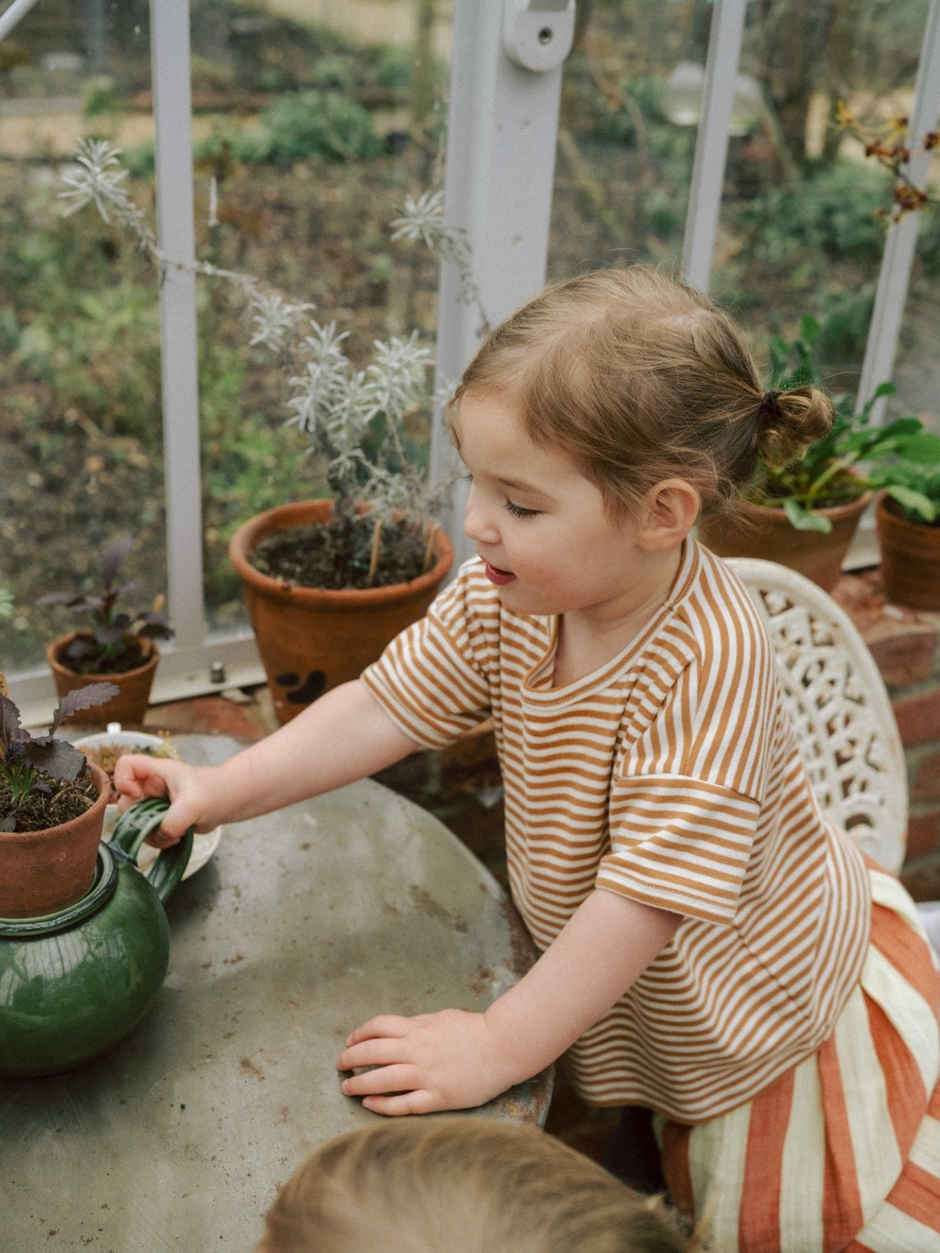 Copper Stripes Boxy T-Shirt