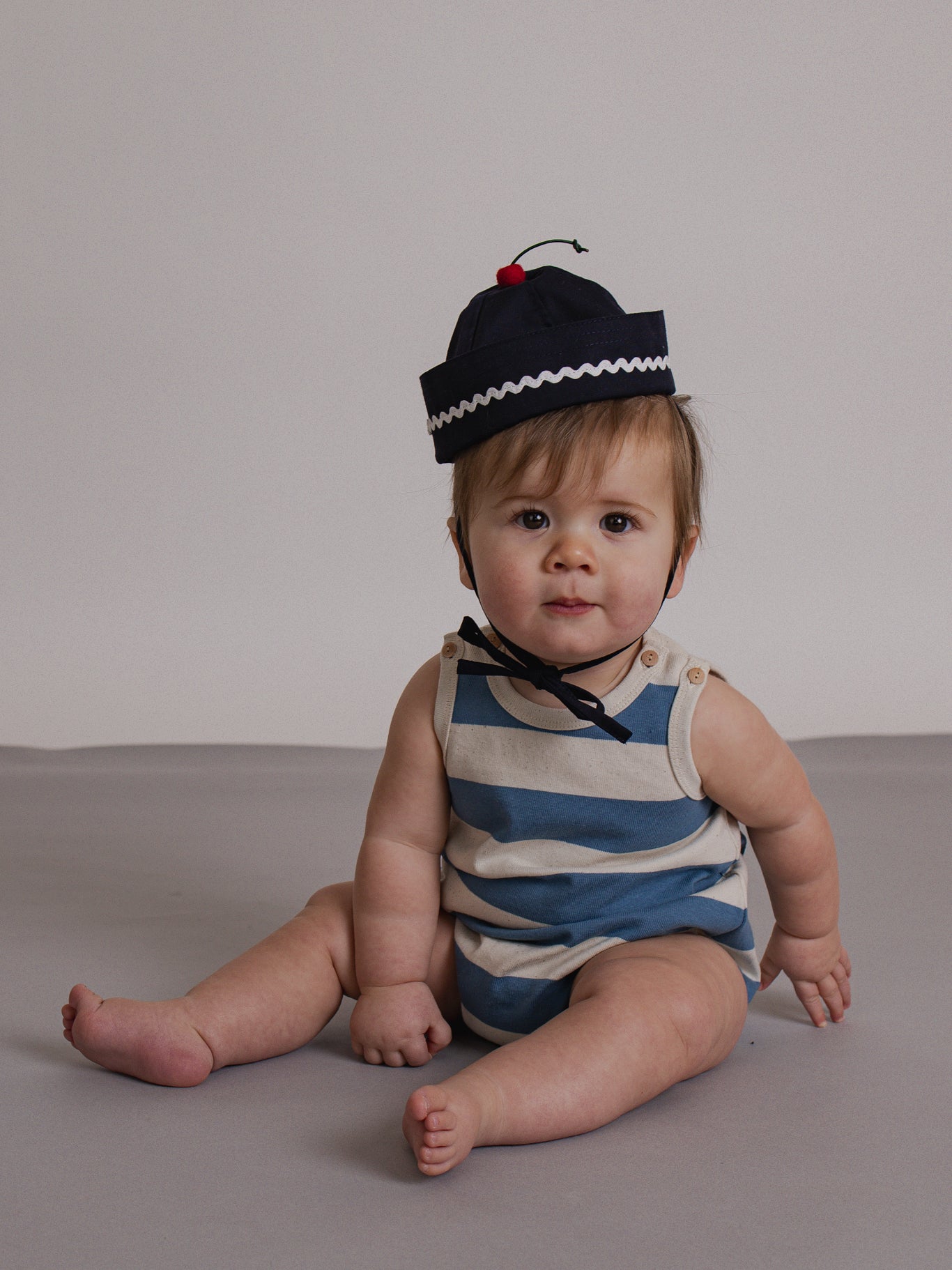 Deck Chair Stripes Sleeveless Bodysuit