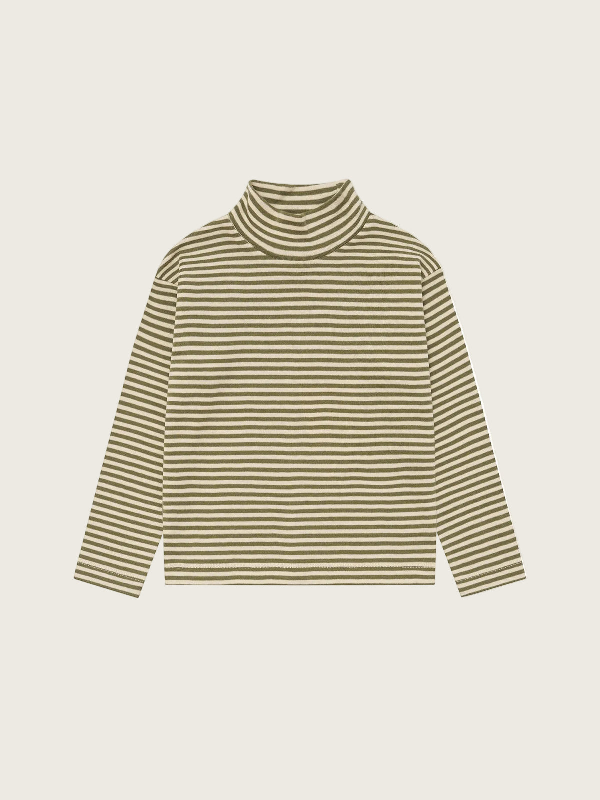 Fern Stripes Turtle Neck Top