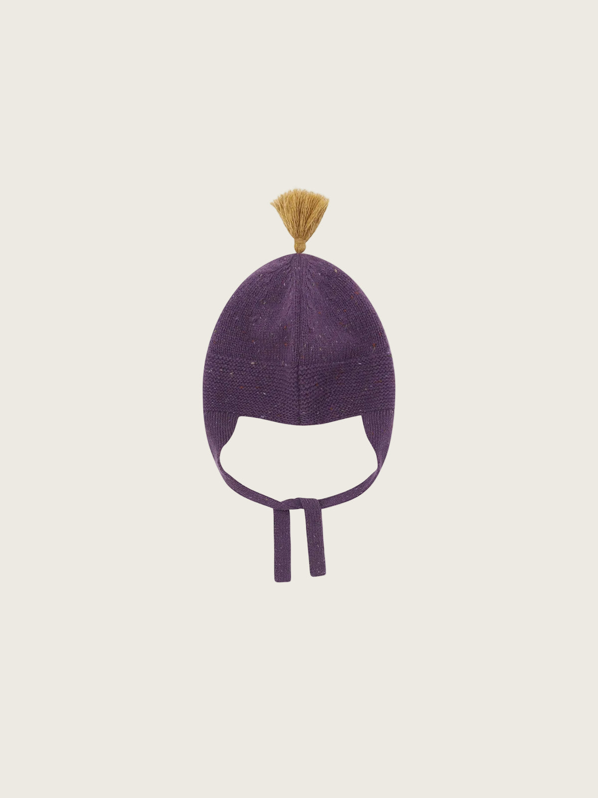 Fig contrast Tassel Hat