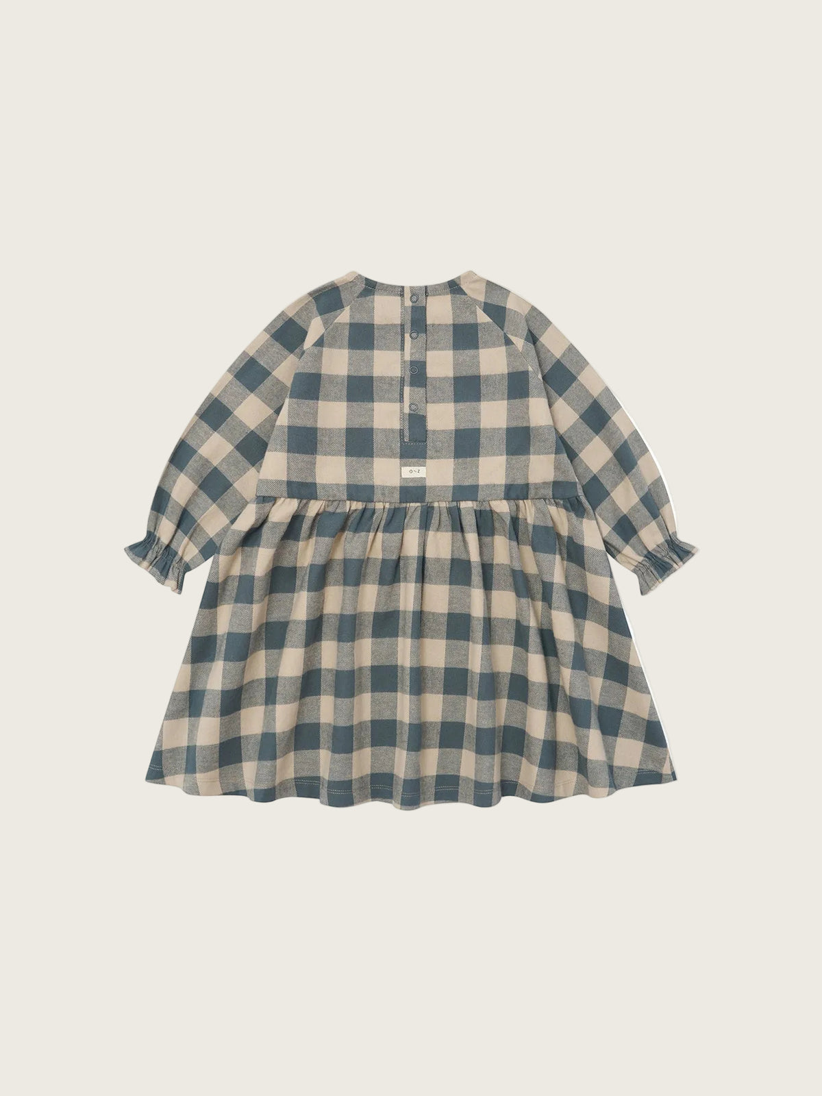 Fog Blue Gingham Field Dress