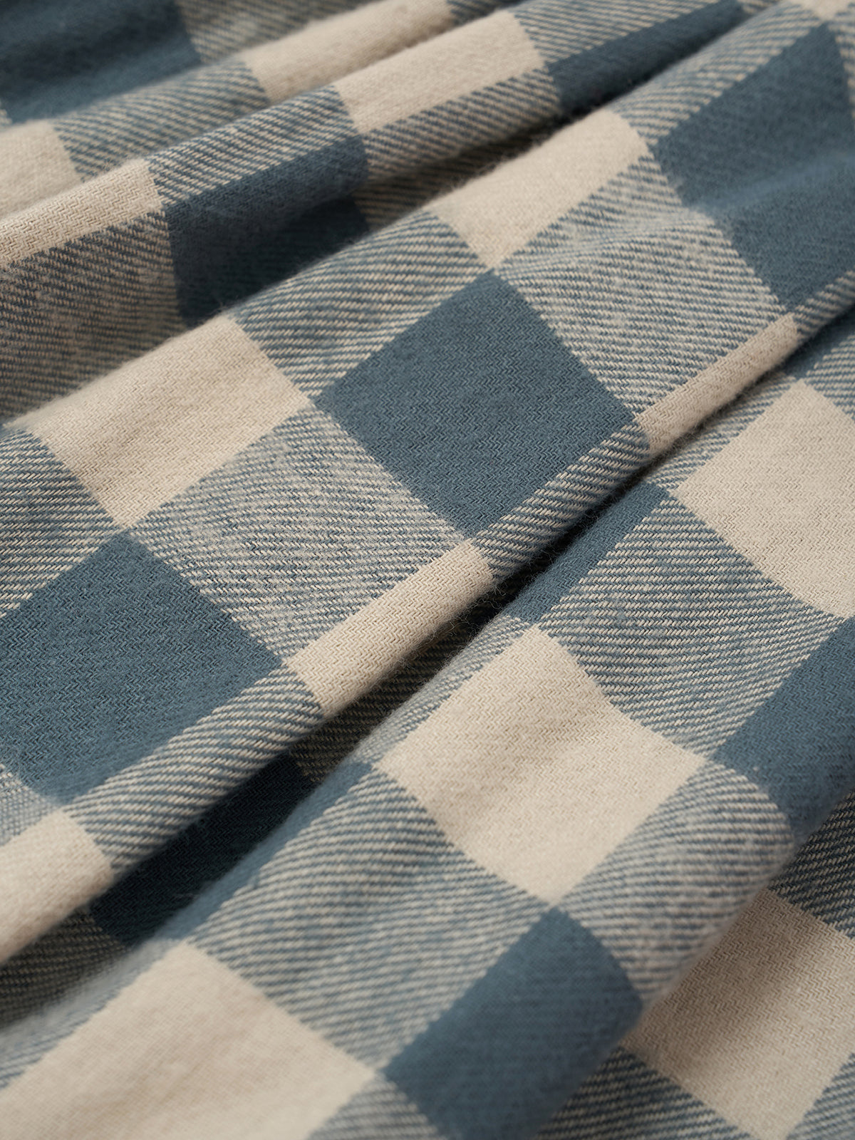Fog Blue Gingham Lodge Pants