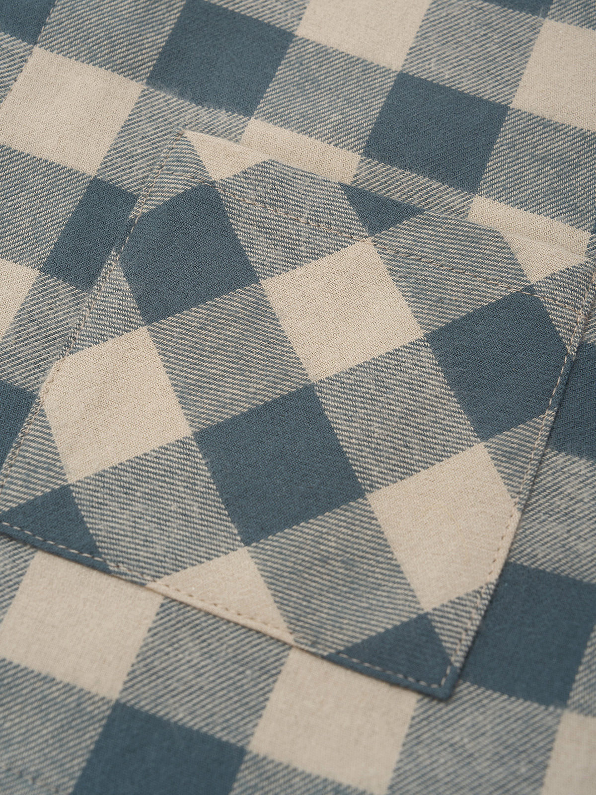 Fog Blue Gingham Lodge Shirt