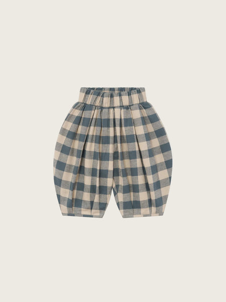 ボトムス・スパッツ 25AW organic zoo Gingham Lodge Pants3-4y Fog Blue Gingham Lodge Pants ~ Organic Zoo