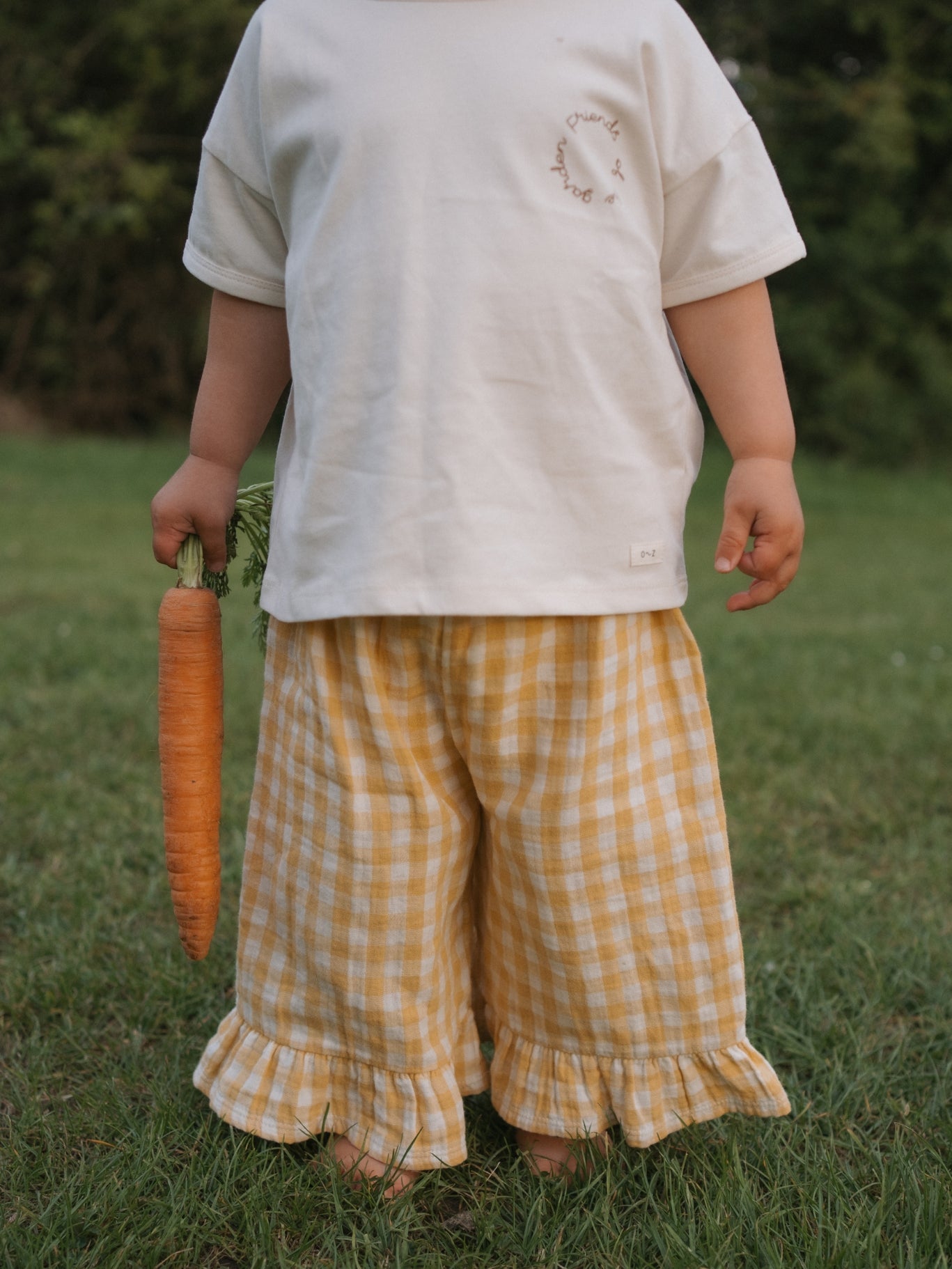 Honeycomb Gingham Frill Culottes