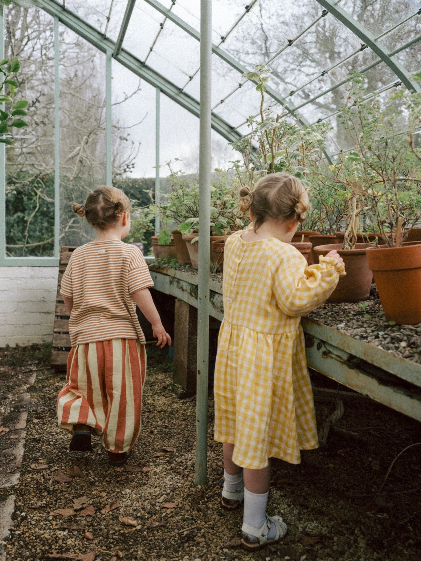 トップス organic zoo / terry setup Terracotta Terry Cropped Dungarees | Organic Zoo
