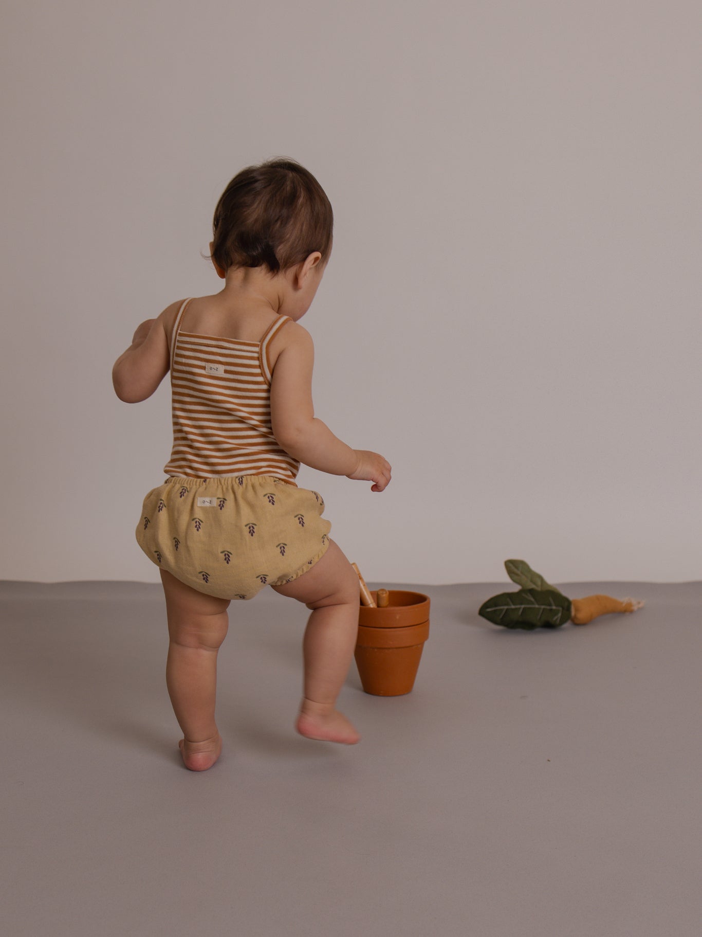 Copper Stripes Tank Bodysuit