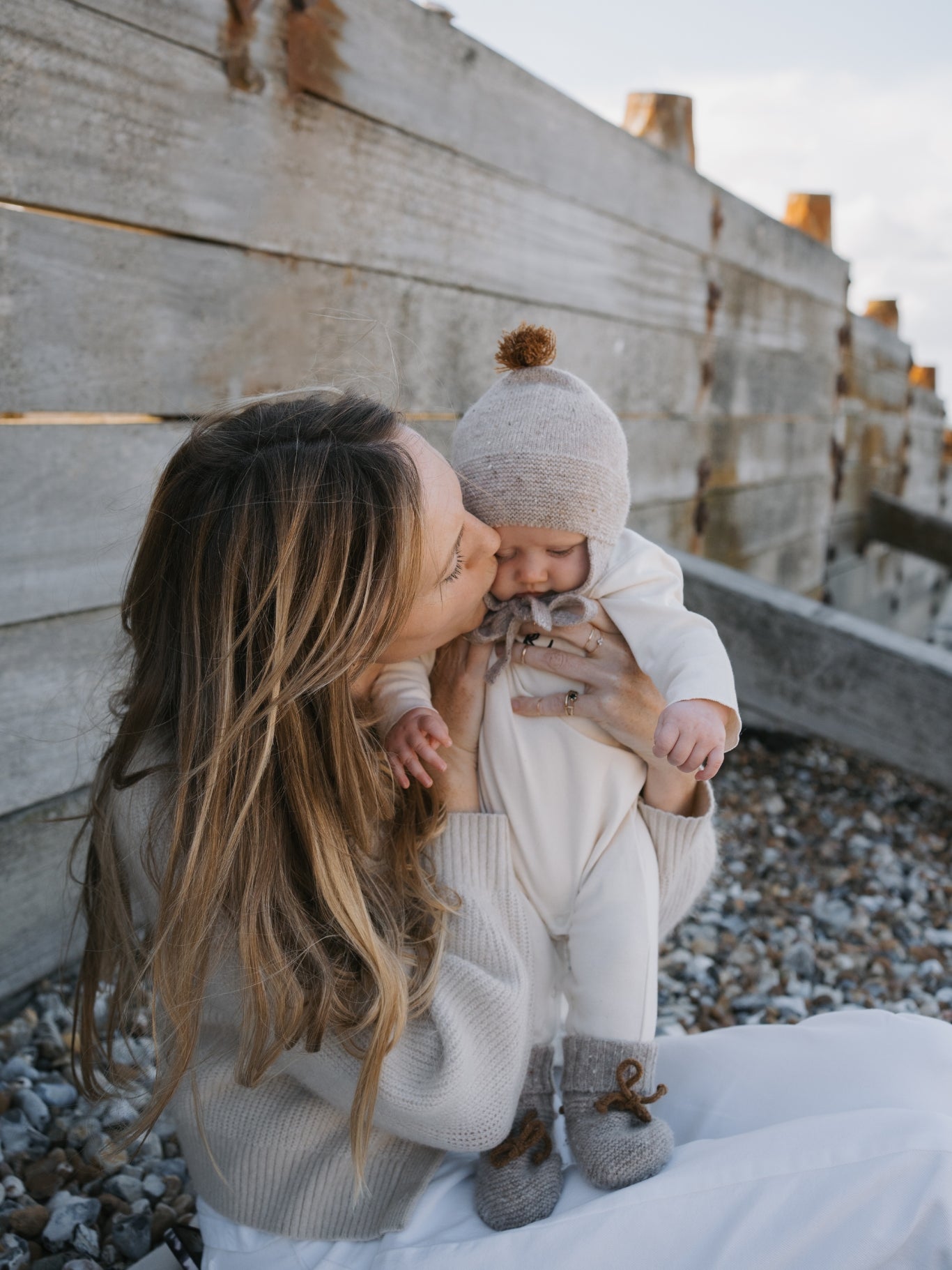 Oatmeal Contrast Tassel Hat | Organic Zoo