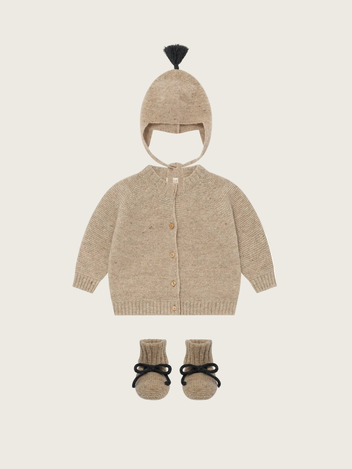 Oatmeal Wool Three Piece Set