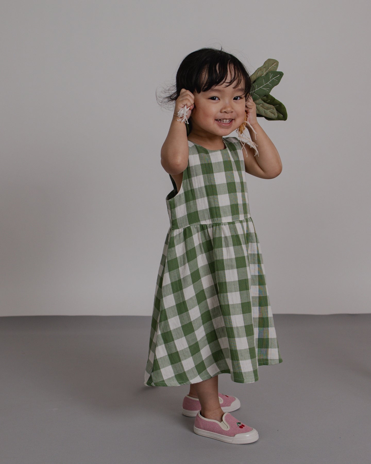 ワンピース organic zoo Olive Gingham Bella Dress Girls' Dresses & Skirts For Toddlers ~ Organic Zoo