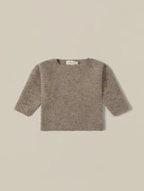 Oatmeal Shoulder Button Wool Jumper