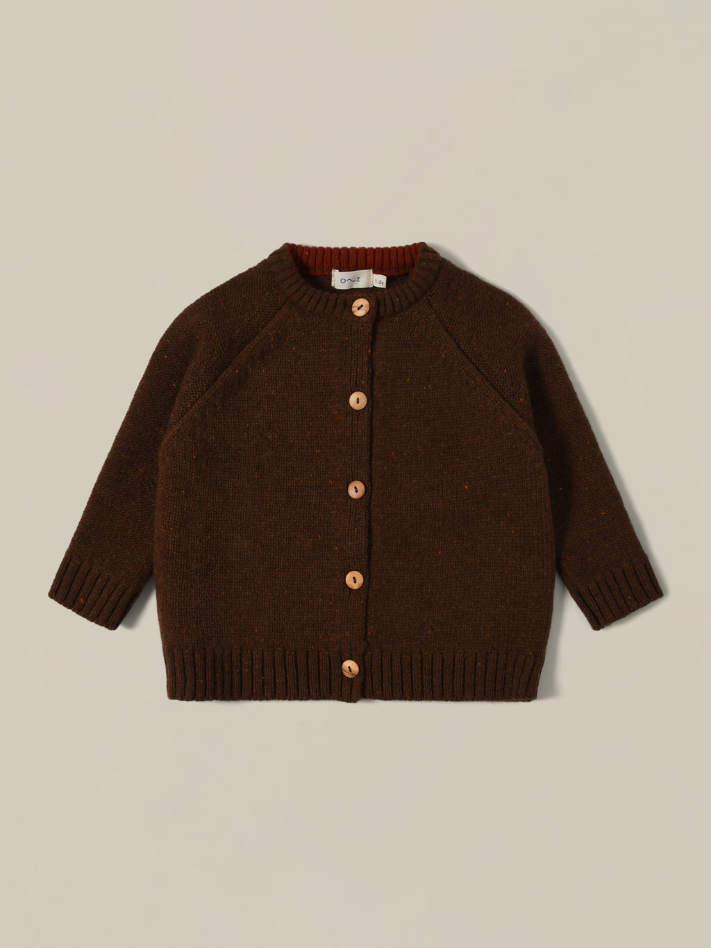 Soil Boxy Wool Cardigan Organic Zoo