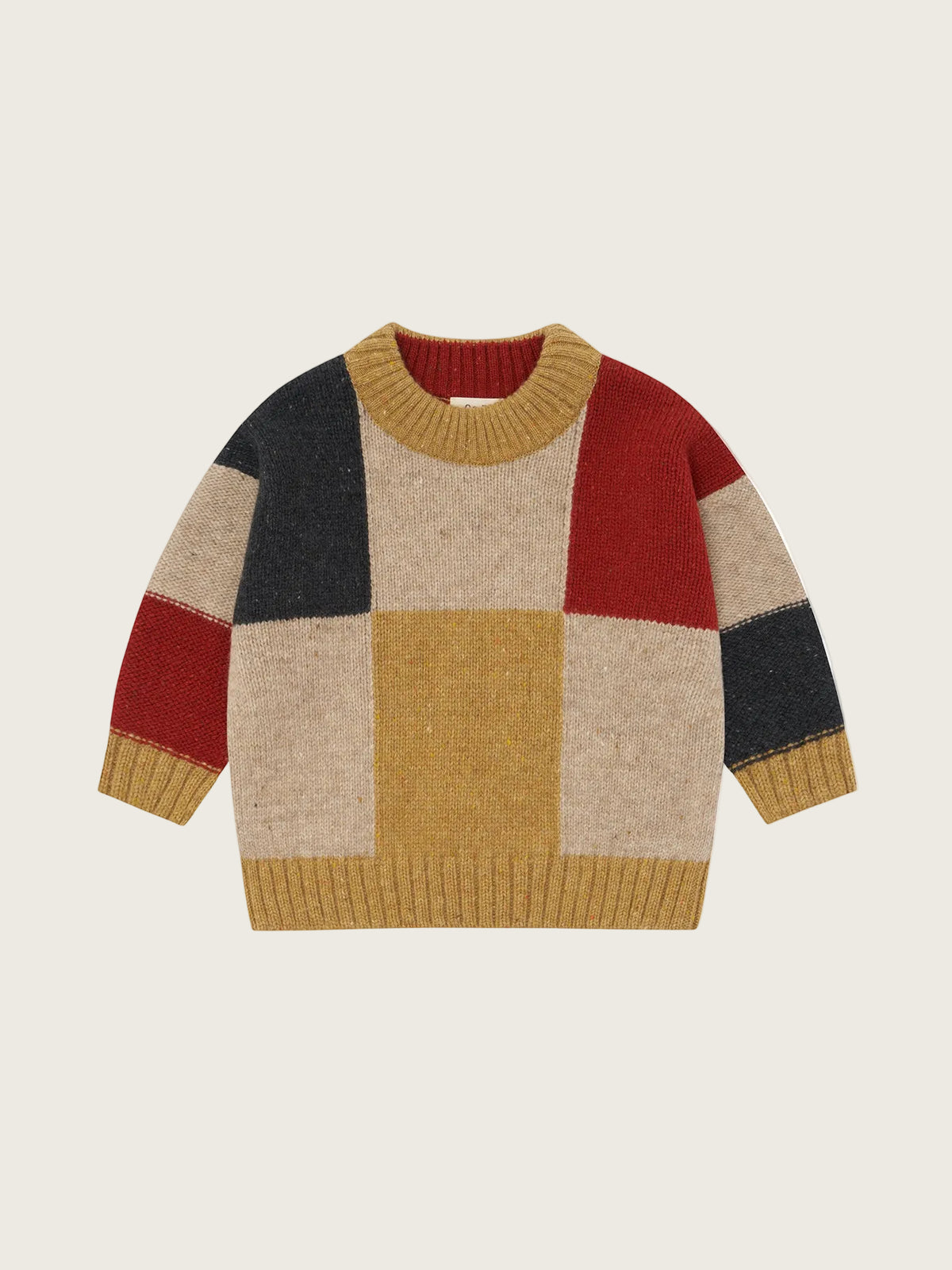 Patchwork Wool Jumper