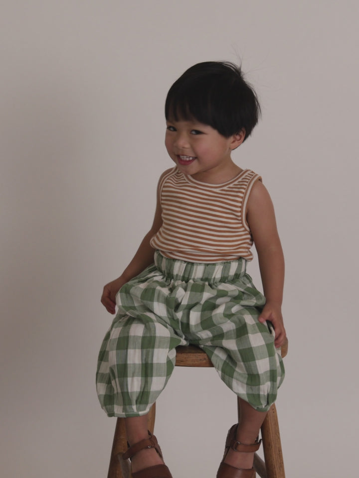 Dill Gingham Resort Pants
