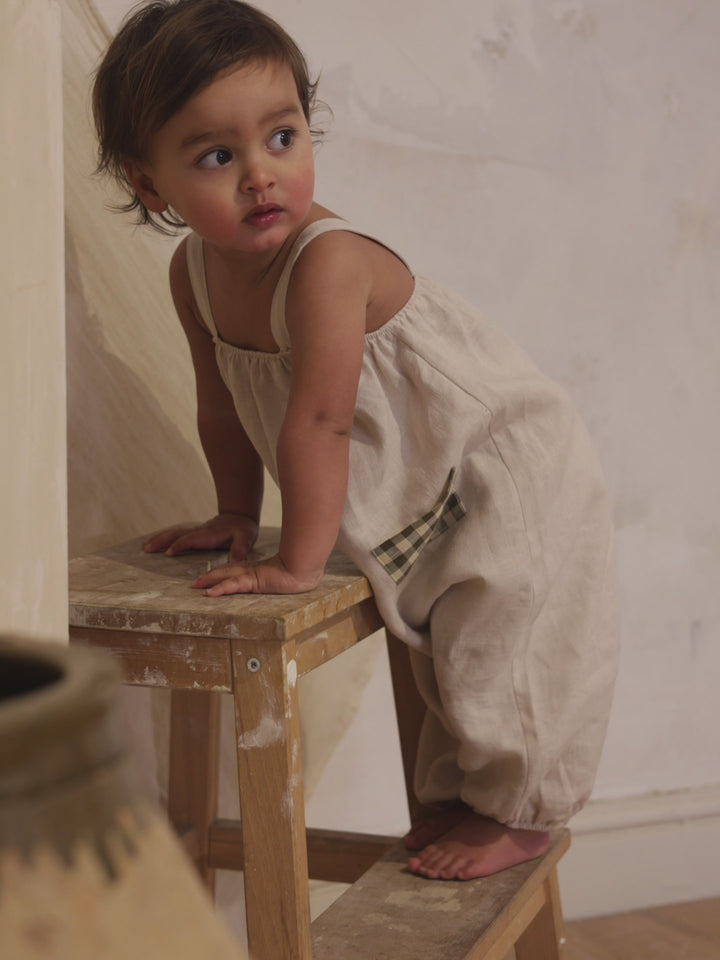 Ceramic White Artisan Jumpsuit