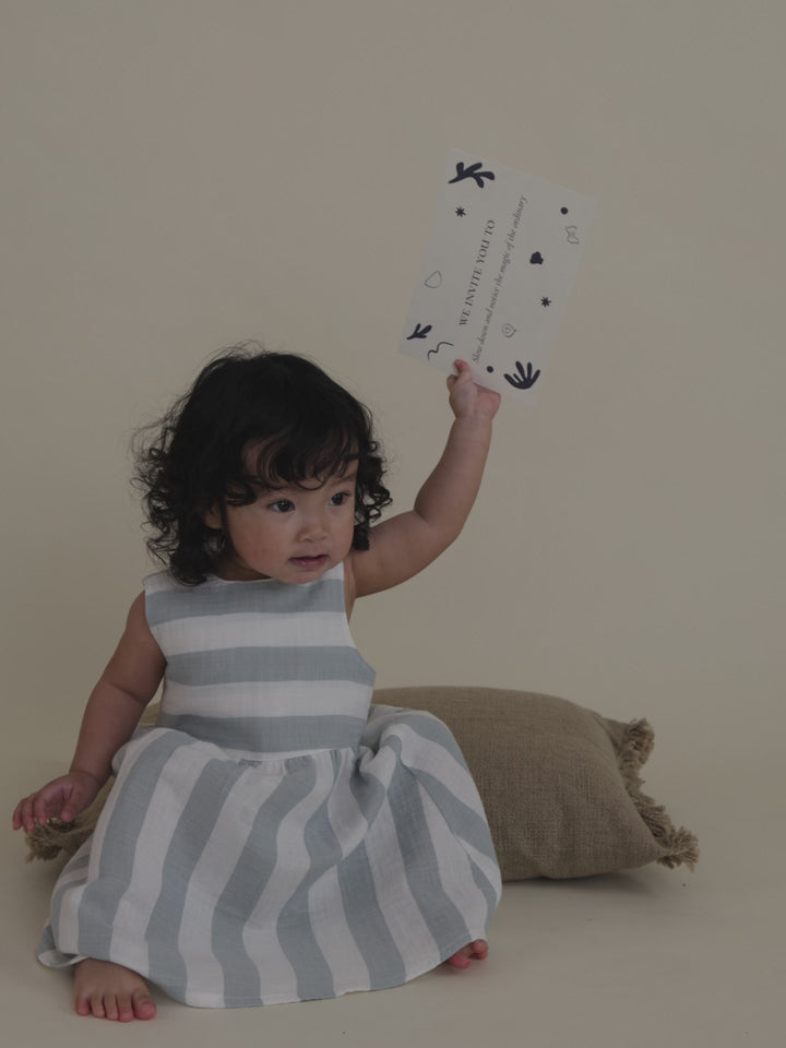 Sardine Stripes Sleeveless Dress