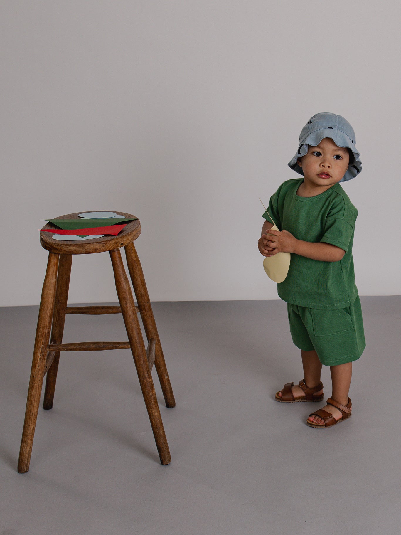 organiczoo1-2歳 Tシャツ・ショートパンツ・帽子セット Baby Shorts ~ Organic Zoo