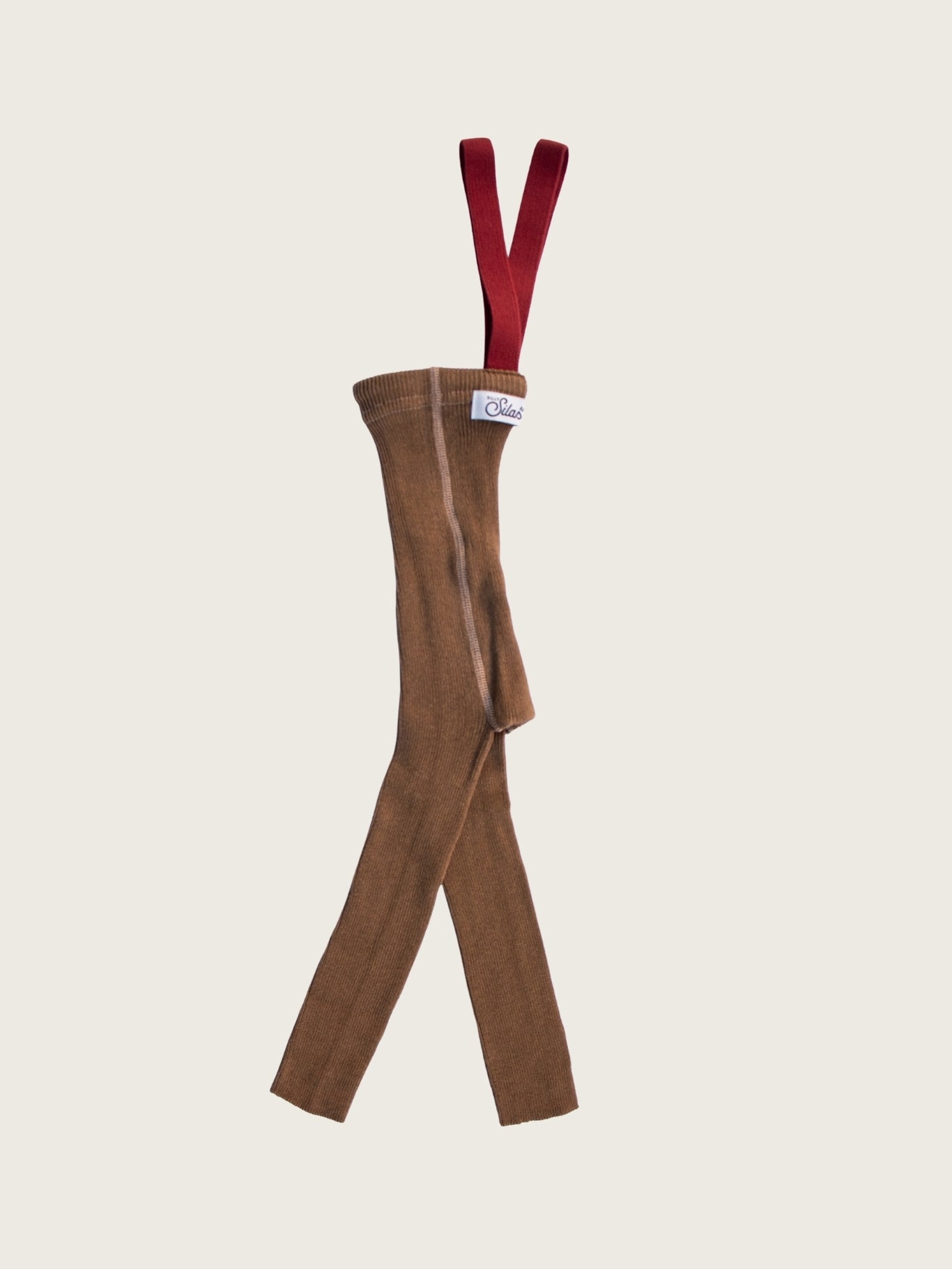 Acorn Brown Tights with Maple Leaf Braces