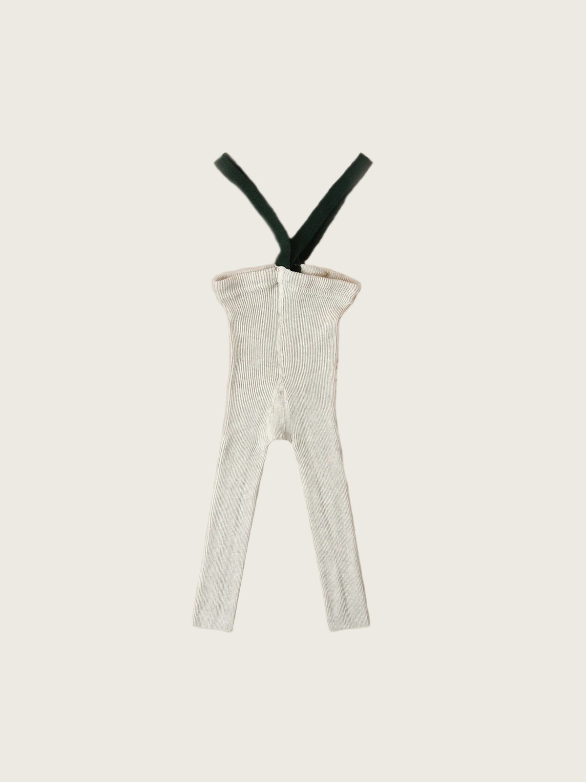 Oat Footless Cotton Tights With Contrast Braces