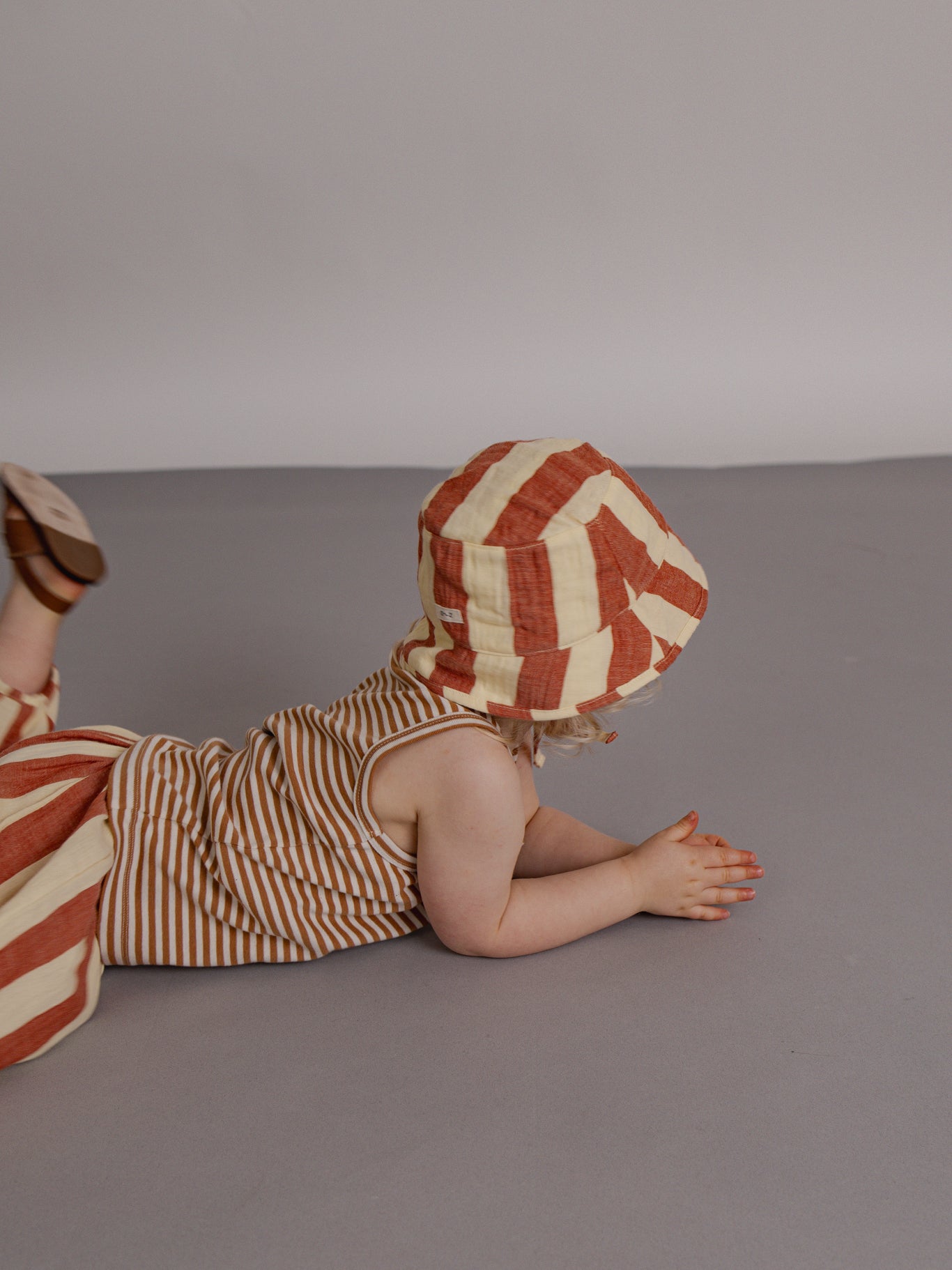 Tomato Stripes Bucket Sun Hat