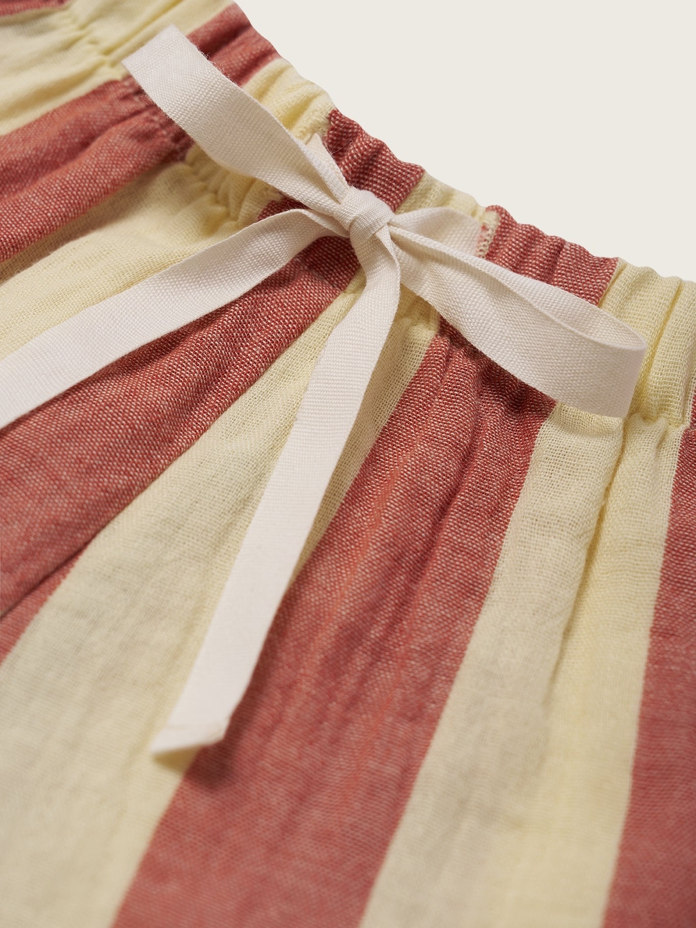Tomato Stripes Frill Shorts | Organic Zoo