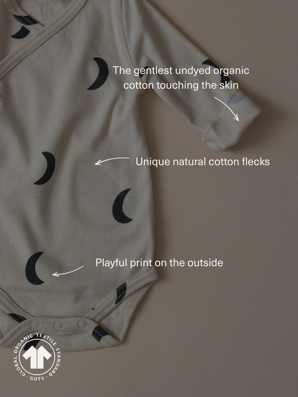 Undyed Midnight Wrap Bodysuit