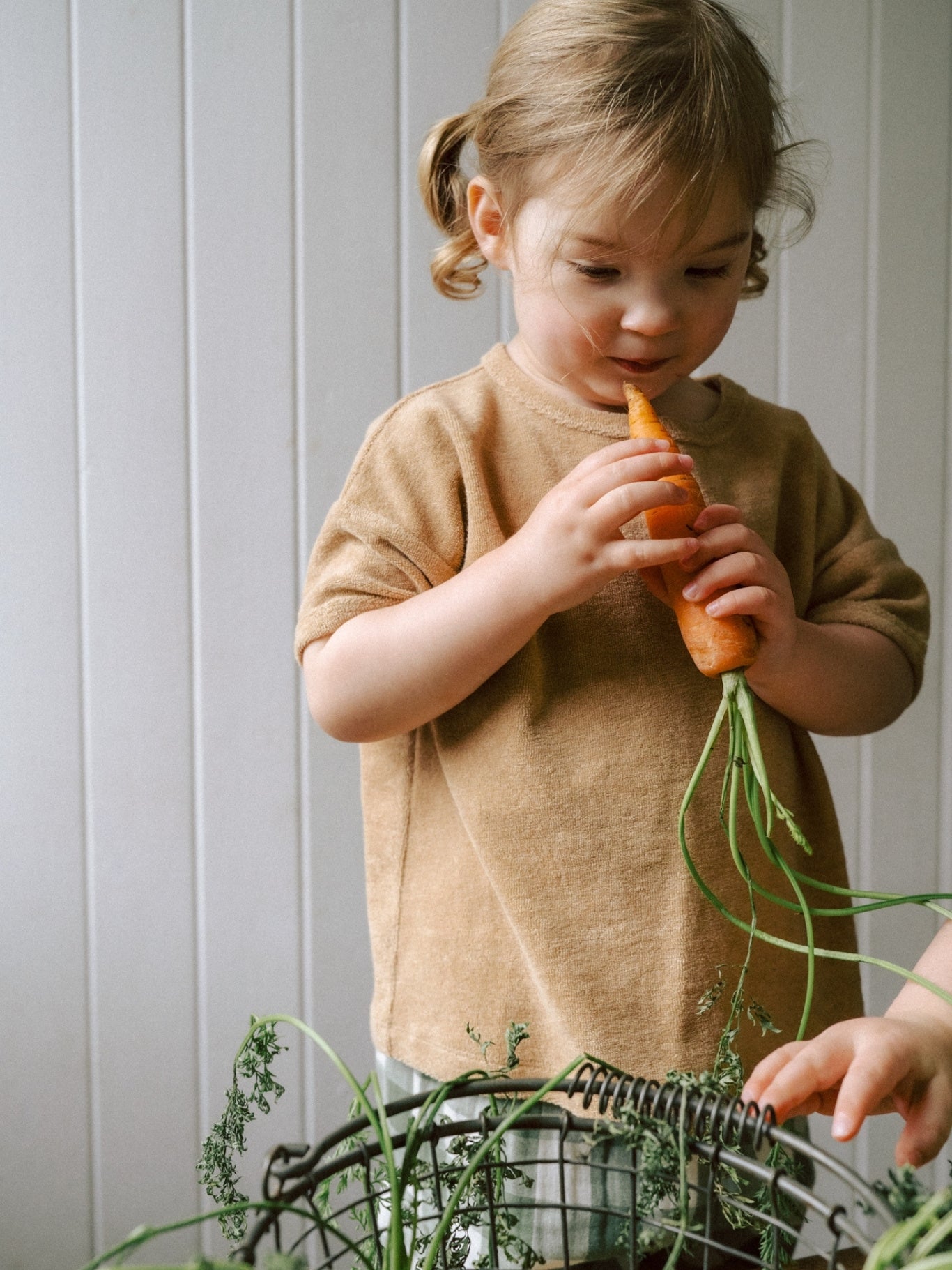 Wheat Terry Boxy T-Shirt